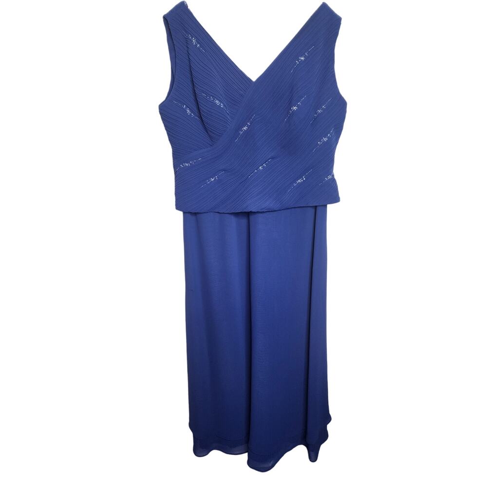 Jade by Jasmine Dark Blue Lightly Beaded Gown, P18